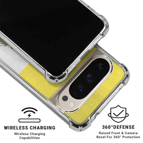 Vatican City Flag Distressed Pixel 9 Pro XL Clear Case